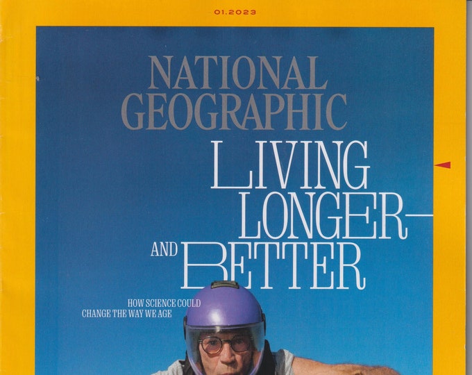 National Geographic January 2023 Living Longer and Better, Saving Manatees, Mustang, Skateboarders (Magazine: Geography, History, Nature)