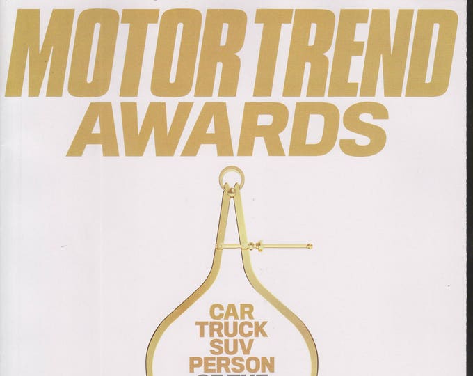 MotorTrend January 2017 Motor Trend Awards Car Truck SUV Person of the Year (Magazine: Cars, Automotive)