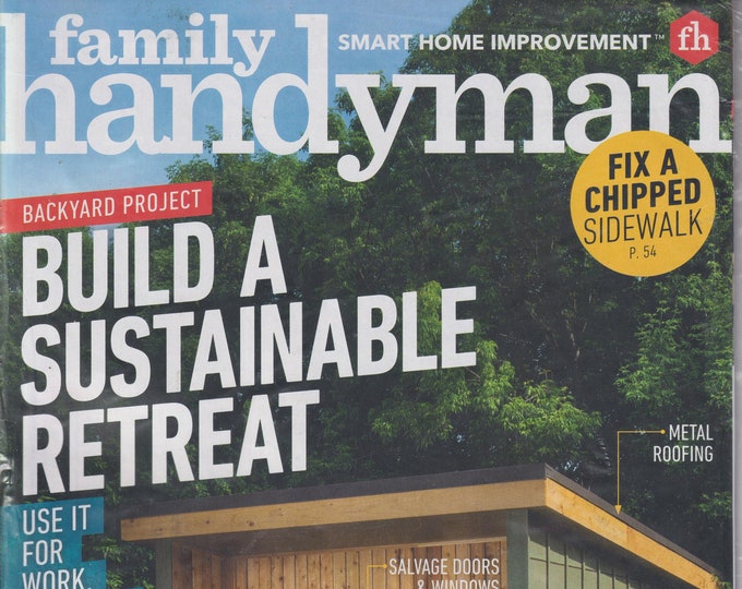 Family Handyman September 2023 Build A Sustainable Retreat (Magazine: DIY, Home Improvement)