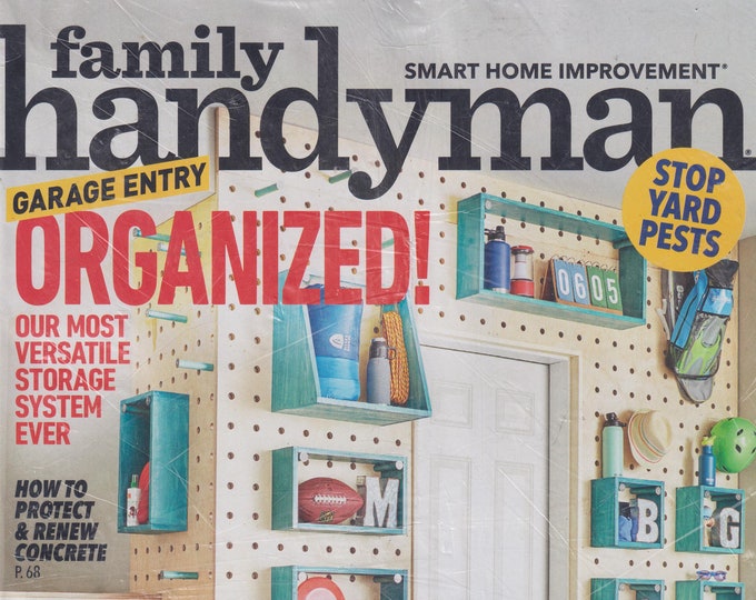The Family Handyman September 2020 Garage Entry Organized!  (Magazine: DIY, Home Improvement)