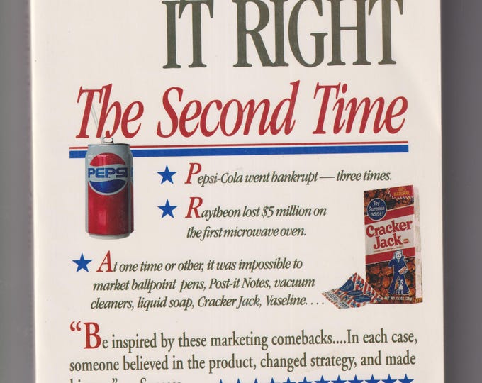 Getting It Right The Second Time by Michael Gershman (Trade Paperback: Business) 1991