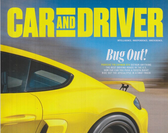 Car and Driver June 2020 Bug Out - Porsche 718 Cayman GT4 (Magazine: Automotive)