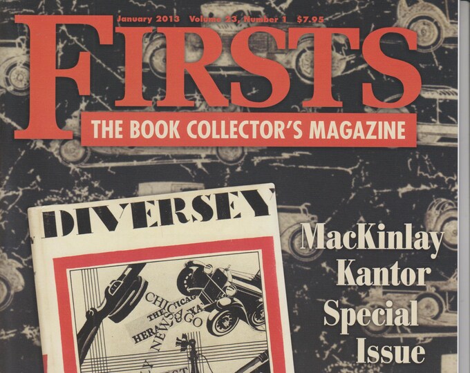 Firsts January 2012 MacKinlay Kantor Special Issue (Magazine: Book Collecting,  Collectibles)
