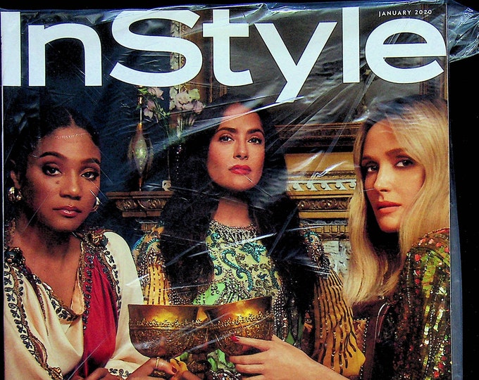 In Style January 2020 Tiffany Haddish, Salma Hayek Pinault, Rose Byrne - Let's Go Ladies (Magazine: Fashion)