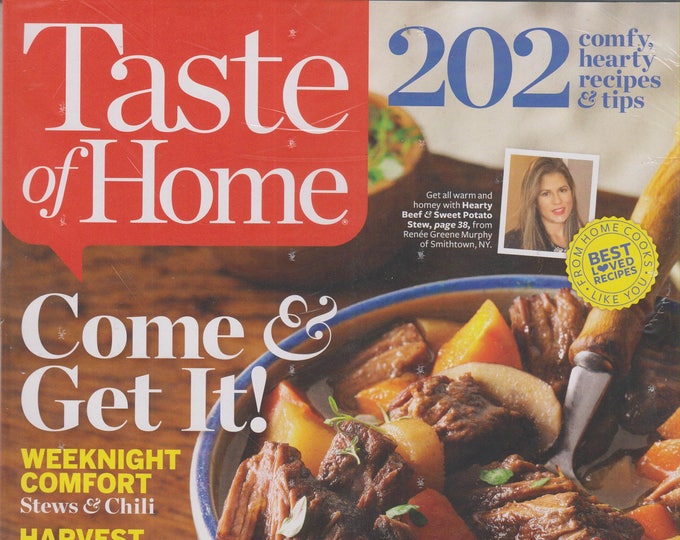 Taste of Home September October 2015 Come And Get It!  202 Comfy, Hearty, Recipes & Tips