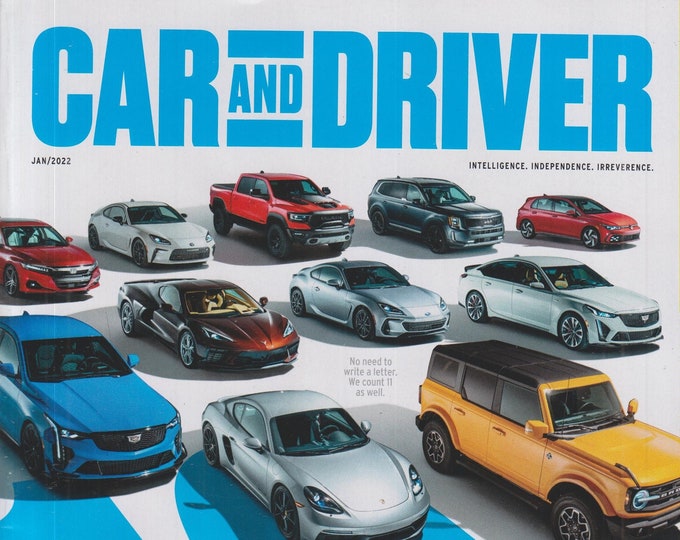 Car and Driver January 2022 10 Best for 2022 (Magazine: Automotive, Cars)