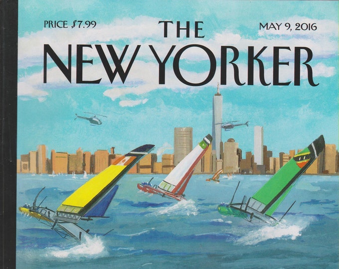 The New Yorker May 9, 2016 Cover: Regatta on the Hudson,  The Model American - Melania Trump, Donald's Favorite Foreigner