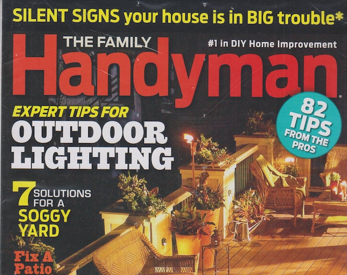 The Family Handyman April 2016 82 Tips from the Pros, Outdoor Lighting, Soggy Yard, Patio Door  (Magazine: DIY, Home Improvement)