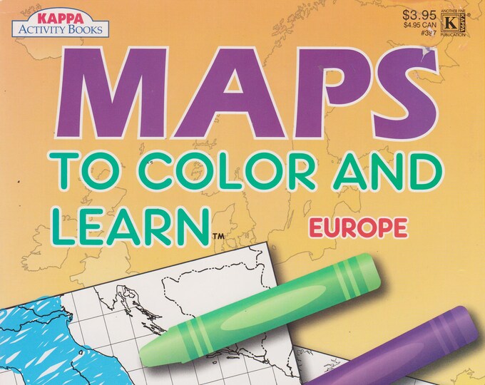 Maps to Color and Learn - Europe  Coloring & Activity Book (Softcover: Children's, Educational)  2009