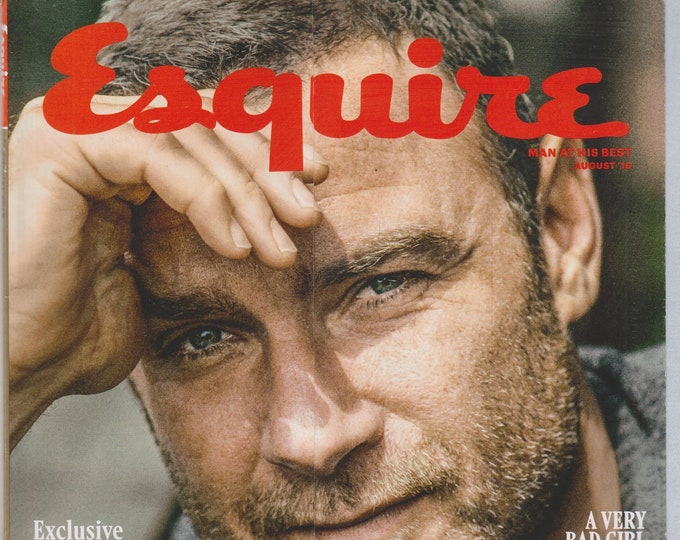 Esquire August 2016 Liev Schreiber, Unseen Ali, 26 Ultimate Collectibles  (Magazine: Men's, General Interest)