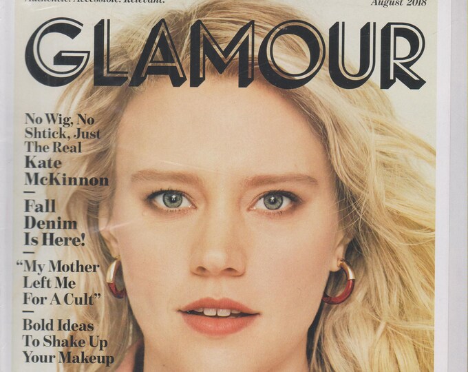 Glamour August 2018 Kate McKinnon - The Comedy Issue (Magazine: Women's)