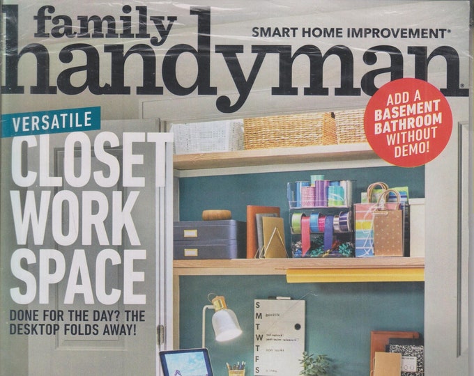 The Family Handyman December/January/February 2022 Versatile Closet Work Space  (Magazine: DIY, Home Improvement)