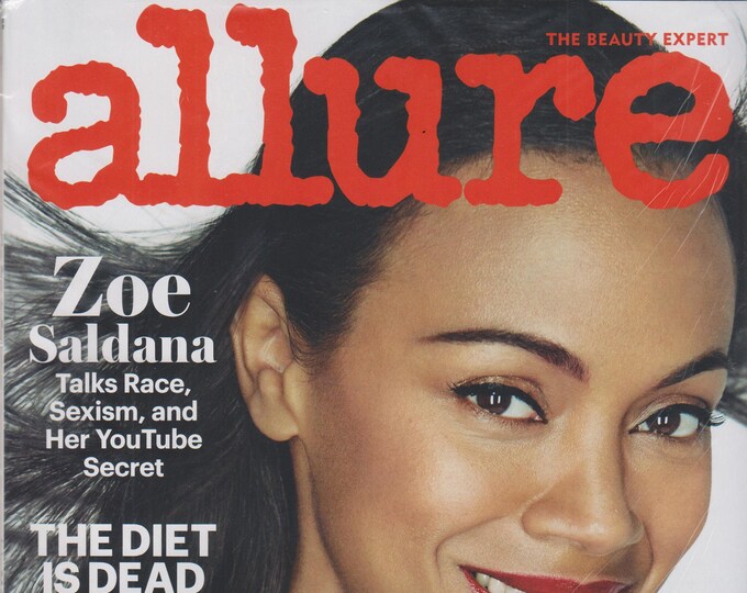 Allure July 2016 Zoe Saldana, Fresh Summer Beauty (Magazine: Women's,  Beauty)