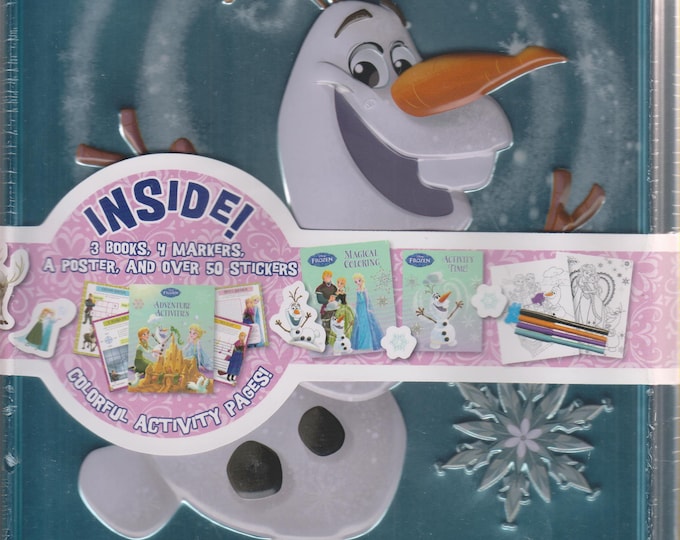 Disney Frozen Olaf Decorative Tin (Decorative Tin includes books, poster, markers, stickers) (Children's) 2016