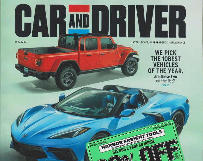 Car and Driver January 2020 10 Best Cars and Trucks for 2020 (Magazine: Automotive)