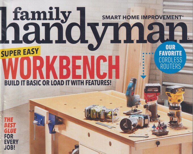 Family Handyman April 2021  Super Easy Workbench (Magazine: DIY, Home Improvement)