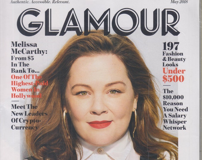 Glamour May 2018 Melissa McCarthy - The Money Issue (Magazine: Women's)