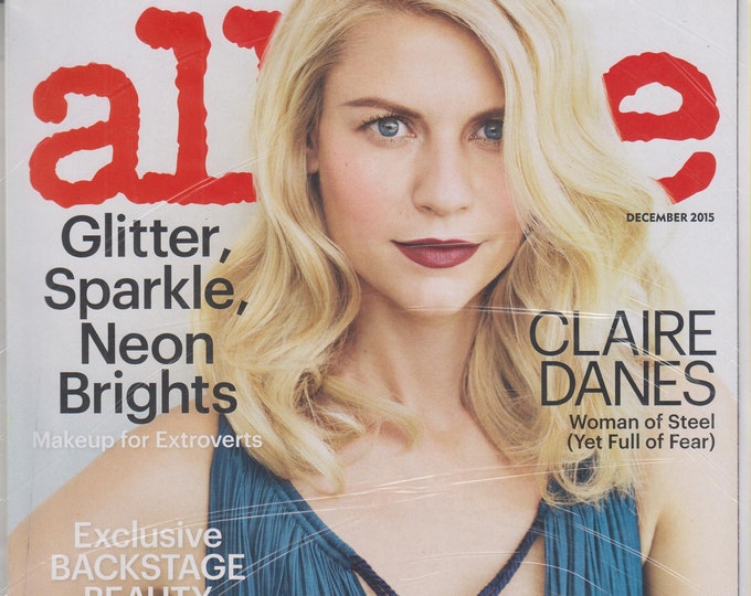 Allure December 2015 Claire Danes Woman of Steel (Magazine: Women's,  Beauty)