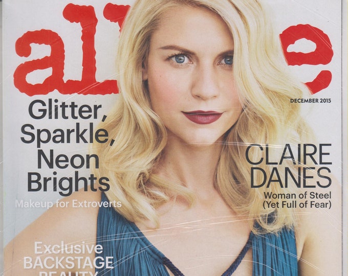 Allure December 2015 Claire Danes Woman of Steel (Magazine: Women's,  Beauty)