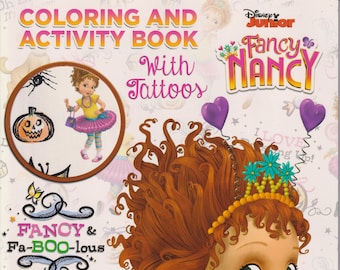 Disney Junior Fancy Nancy Coloring and Activity Book with Tattoos Fancy and Fa-Boo-lous  (Coloring Book: Fancy Nancy, Tattoos, Halloween))