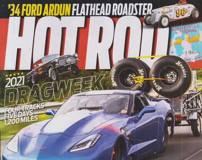 Hot Rod March 2022 Dave Schroeder Wins Drag Week 2021, Torture Test, '34 Ford Ardun  (Magazine: Cars, Automotive)