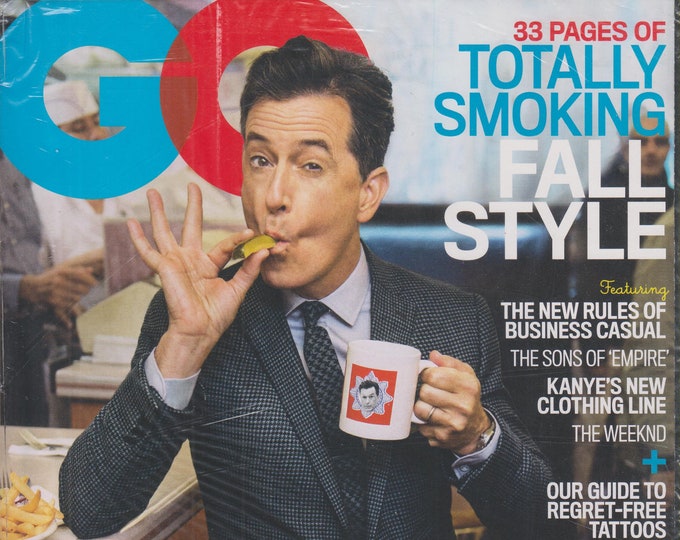 GQ September 2015  Stephen Colbert, Fall Style, Gigi8 Hadid's Baby Sister (Magazine: Lifestyle)