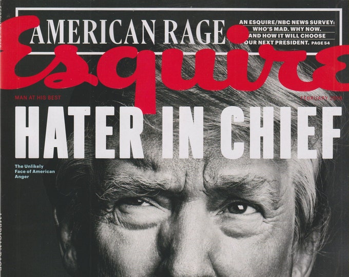 Esquire February 2016 Donald Trump, Hillary Clinton, Mark Rubio  (Magazine: Men's, General Interest)