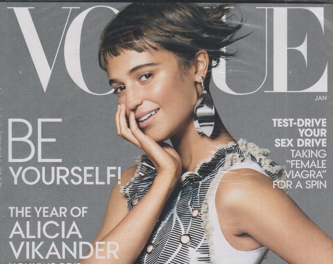 Vogue January 2016 The Year of Alicia Vikander Hollywood's Swede Heart  (Magazine: Fashion)