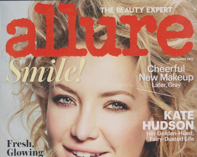 Allure November 2015 Kate Hudson - It's Our Happiness Issue (Magazine: Women's,  Beauty)