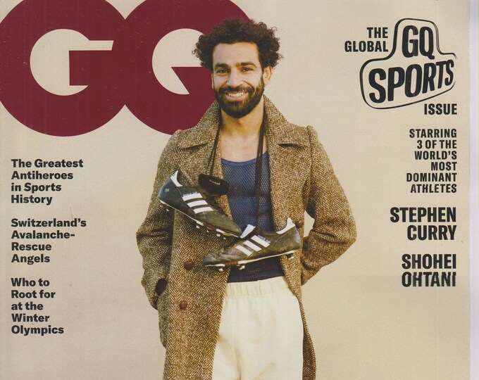 GQ February 2022 Mohamed Salah The Global GQ Sports Issue  (Magazine: Men's, General Interest)