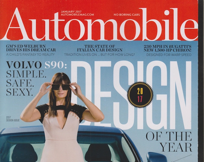 Automobile January 2017 - Design of the Year - Volvo S90 Simple Safe Sexy (Magazine: Cars)