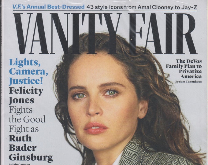 Vanity Fair October 2018 Lights, Camera, Justice! Felicity Jones