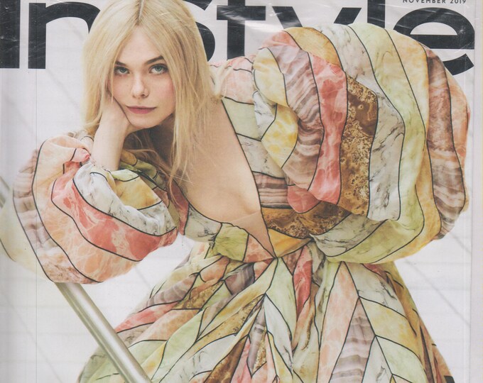 InStyle November 2019 Elle Fanning Best Dressed  (Magazine: Fashion, Lifestyle)