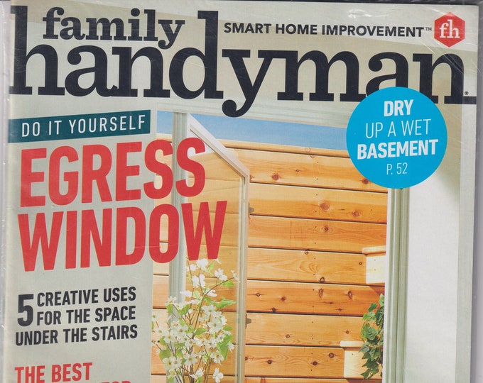 Family Handyman March 2023 DIY Egree Window,  Led "Windows" That Look Real (Magazine: Home Improvement)