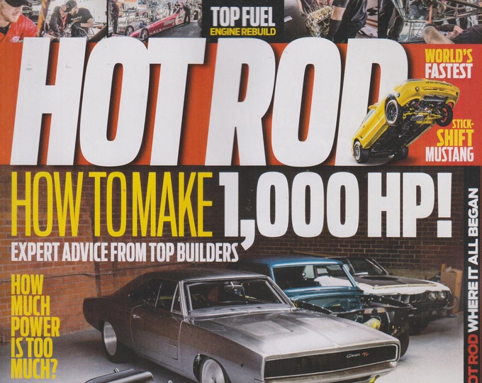 Hot Rod September  2019  How To Make 1,000 HP! (Magazine: Cars, Automotive)