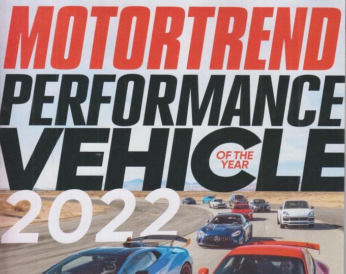 MotorTrend April 2022 Performance Vehicle of the Year  (Magazine: Automotive, Cars)
