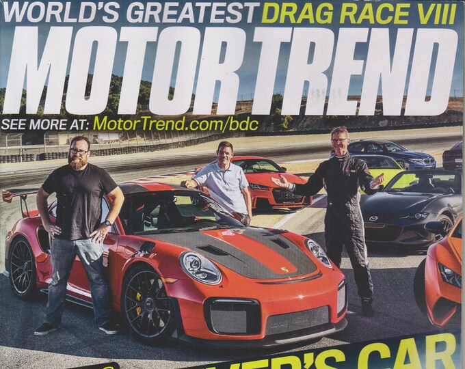 MotorTrend November 2018 2018 Best Driver's Car 12 Contenders... 1 Winner (Magazine: Automotive, Cars)