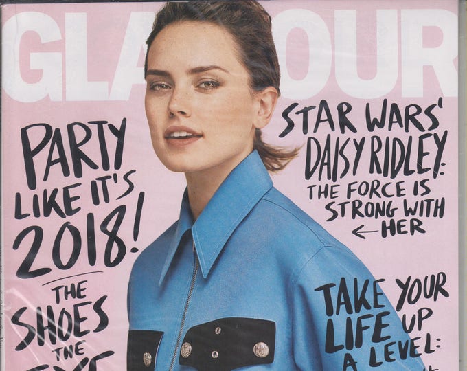 Glamour January 2018 Star Wars' Daisy Ridley - The Force is Strong With Her (Magazine: Women's)