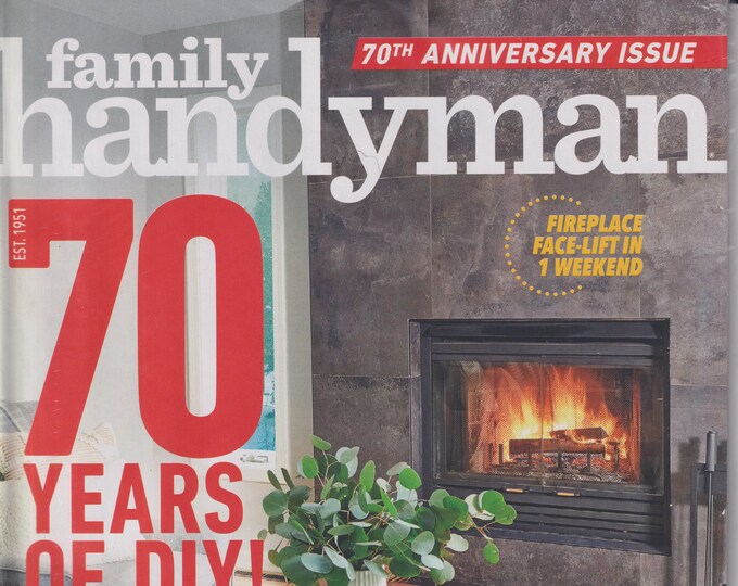 The Family Handyman December/January/February 2021 70 Years of DIY  (Magazine: DIY, Home Improvement)
