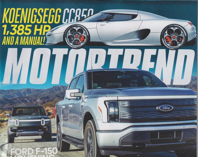 MotorTrend November 2022 Show Down Ford F-150 Lightning vs. Rivian R1T, Koenigsegg CC850 1,385 HP and a Manual (Magazine: Automotive, Cars)