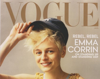 Vogue August 2022  Emma Corrin, Love All   (Magazine: Fashion)