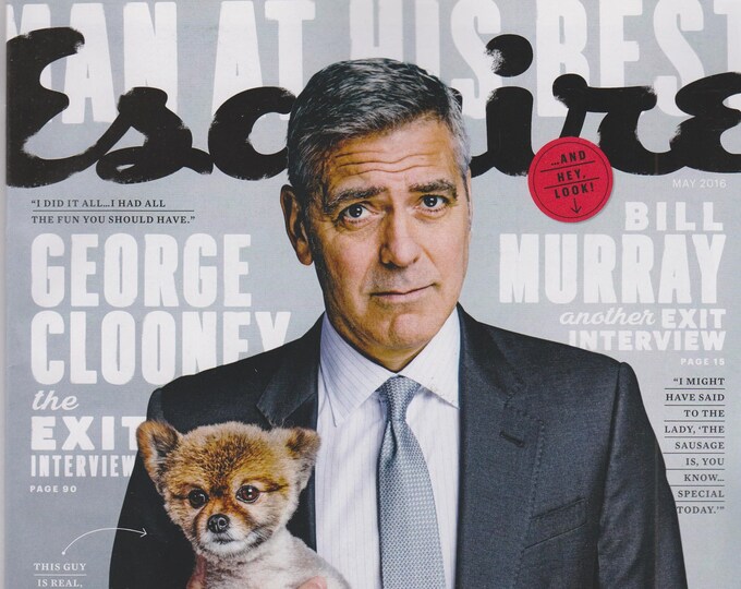 Esquire May 2016 George Clooney - Man at His Best  (Magazine: Men's, General Interest)