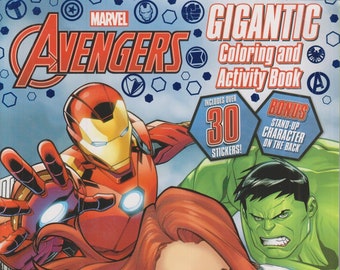Marvel Avengers Gigantic Coloring & Activity Book (Softcover:  Children's, Marvel, Coloring Books) 2020