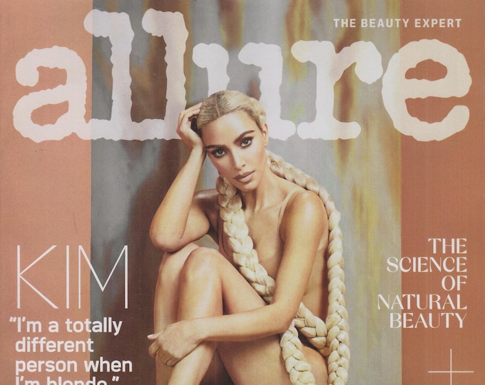 Allure August 2022 Kim Kardashian, The Science of Natural Beauty (Magazine: Beauty)