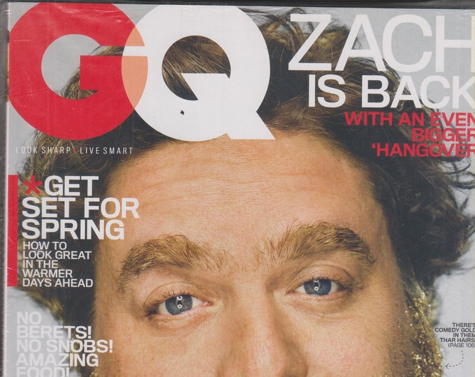 GQ May 2011 Zach Galifianakis is Back with an Even Bigger "Hangover" (Magazine: Men's Interest)
