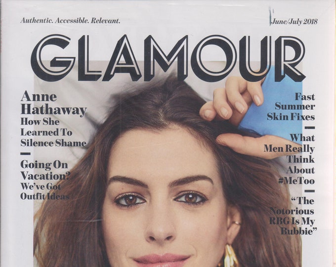 Glamour June/July 2018 Anne Hathaway - How She Learned to Silence Shame (Magazine: Women's)