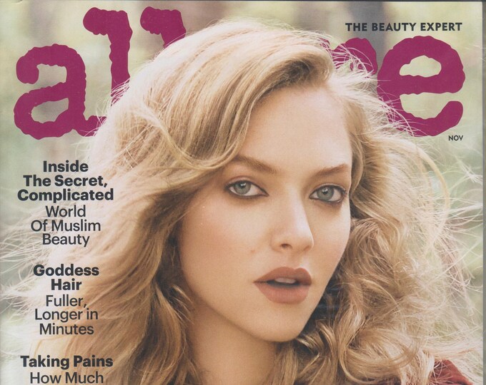 Allure November 2016 Amanda Seyfried,  The New Power Beauty  (Magazine: Women's,  Beauty)