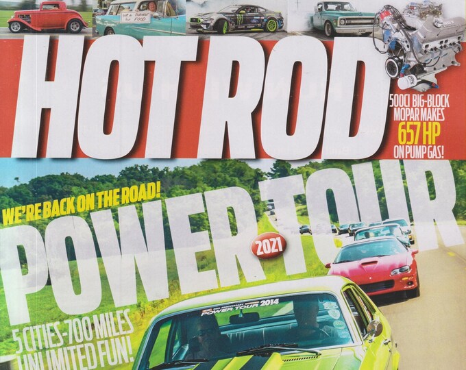 Hot Rod February 2022 Power Tour 2021 5 Cities 700 Miles Unlimited Fun  (Magazine: Cars, Automotive)