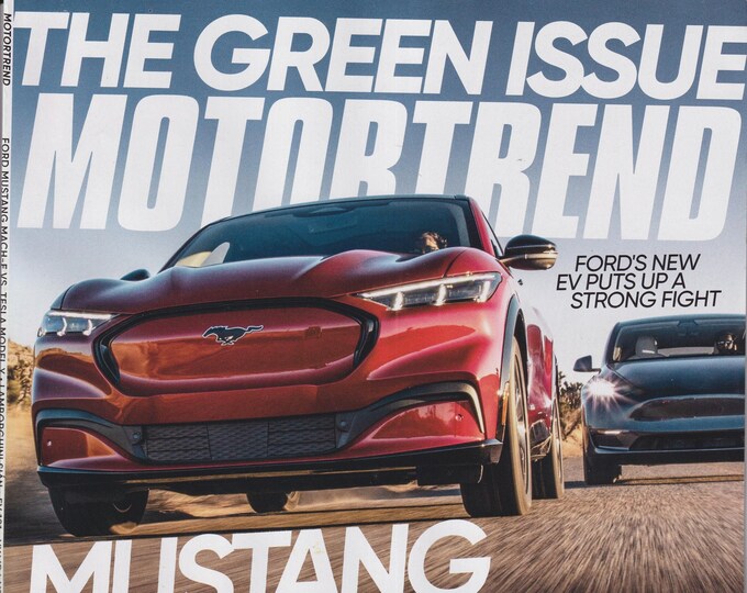 MotorTrend June 2021 Mustang Mach-E, Tesla, Lamborghin, The Green Issue (Magazine: Automotive, Cars)
