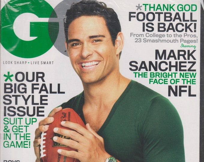 GQ September 2011 Mark Sanchez - The Bright New Face of the NFL (Magazine: Men's Interest)